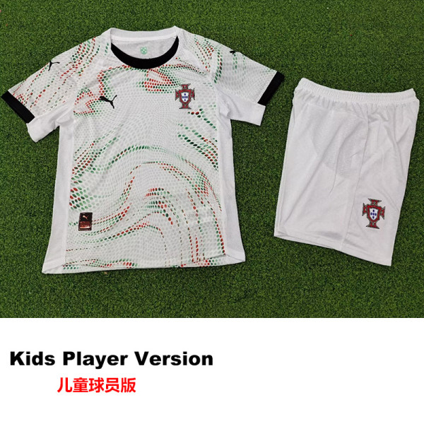 25-26 Portugal Away Kids Player Version Soccer Jersey (PM)(球员童装)