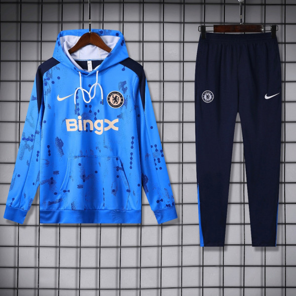 24-25 CHE Blue Hoodie Tracksuit (卫衣套装)