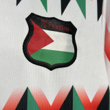 Palestina FC Red White Retro Soccer Jersey