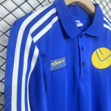 24-25 Leeds United Blue Special Retro Edition Long Sleeve Soccer Jersey (长袖)