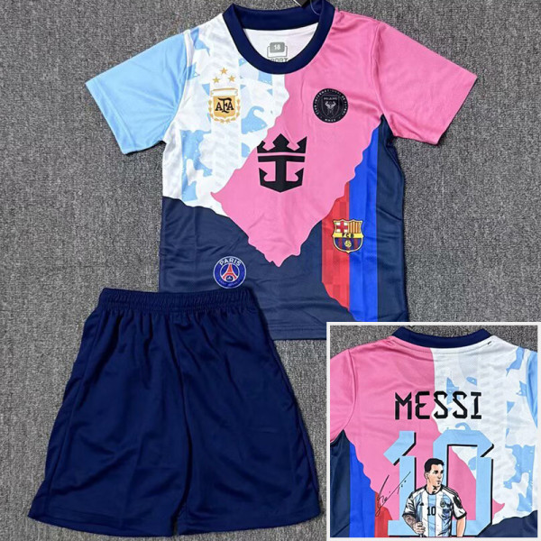 25-26 MESSI #10 Special Edition Kids Soccer Jersey (后卡通号)