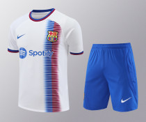 24-25 BAR White Training Short Suit