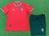 25-26 Portugal Home Kids Player Version Soccer Jersey (PM)(球员童装)