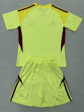 25-26 Aston Villa Yellow Goalkeeper Kids Soccer Jersey