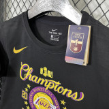 T214 Lakers Black High Quality Casual T-Shirt