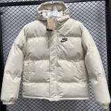 24-25 MF3 NK White Hooded Cotton Coat #棉衣