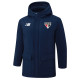 24-25 Sao Paulo Royal Blue Hooded Windbreaker Fabric Cotton Coat #G259