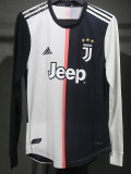 2019-2020 JUV Home Player Version 长袖球员 Long Sleeve Retro Soccer Jersey