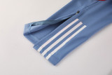 24-25 Cruzeiro Blue grey Half Pull Tracksuit (半拉链)