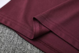 25-26 Bayern Brown Red Polo Tracksuit