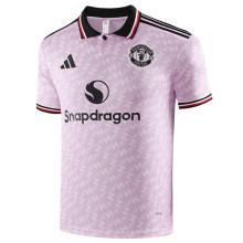 25-26 Man Utd Pink Polo Short Sleeve