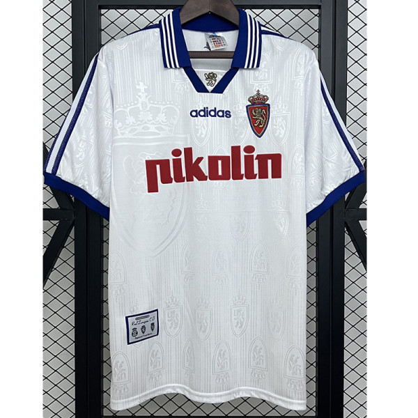 1997-1998 Zaragoza Home Retro Soccer Jersey
