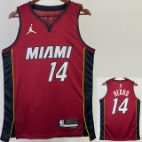 22-23 HEAT HERRO #14 Red Top Quality Hot Pressing NBA Jersey (Trapeze Edition) 飞人版
