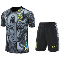 25-26 Brazil Grey Training Short Suit