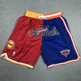 Rockets Knicks Red blue City Edition Top Quality NBA Pocket Pants *火箭拼尼克斯
