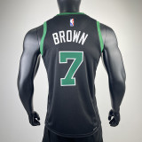 22-23 CELTICS BROWN #7 Black Top Quality Hot Pressing NBA Jersey (Trapeze Edition) 飞人版