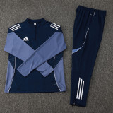 2025 AD Royal blue Half Pull Tracksuit #06(半拉链)