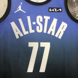 2023 ALL STAR DONCIC #77 Blue Top Quality Hot Pressing NBA Jersey (全明星)
