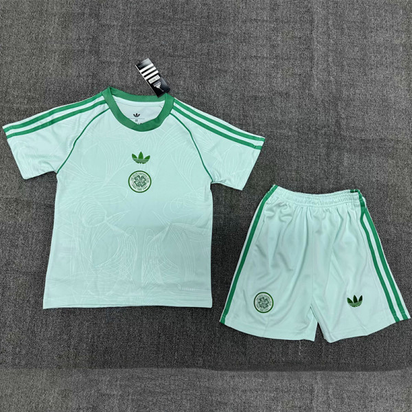 24-25 Celtic Light Green Special Edition Kids Soccer Jersey