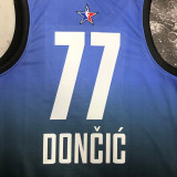 2023 ALL STAR DONCIC #77 Blue Top Quality Hot Pressing NBA Jersey (全明星)