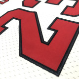 1998 BULLS JORDAN #23 White Retro Top Quality Hot Pressing NBA Jersey