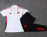 25-26 Bayern White Polo Tracksuit #C2516