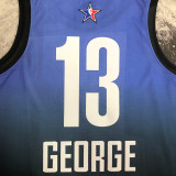 2023 ALL STAR GEORGE #13 Blue Top Quality Hot Pressing NBA Jersey (全明星)