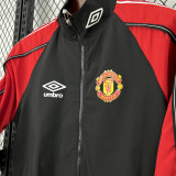 24-25 Man Utd Black Red Windbreaker