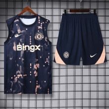 25-26 CHE Royal blue Tank top and shorts suit