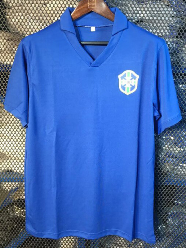 1957-1962 Brazil Away Retro Soccer Jersey