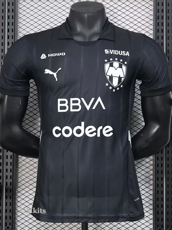 24-25 Monterrey Third Black Player Version Soccer Jersey (黑色)