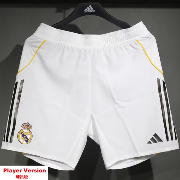 25-26 RMA Home Player Version Shorts Pants (High Quality)(球员短裤)