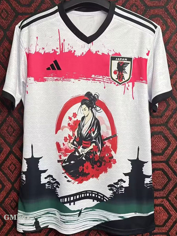 24-25 Japan White Special Edition Fans Soccer Jersey (鬼武者)