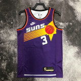 22-23 SUNS PAUL #3 Purple Top Quality Hot Pressing NBA Jersey (Retro Logo)