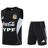 25-26 Argentina Black Tank top and shorts suit