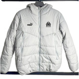 24-25 Marseille White Hooded Cotton Coat #棉衣