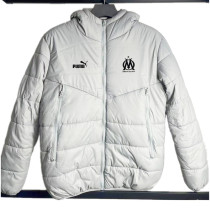 24-25 Marseille White Hooded Cotton Coat #棉衣
