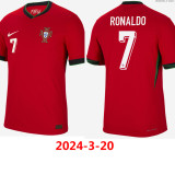 24-25 Portugal Home Player Version Soccer Jersey