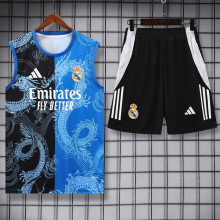 25-26 RMA Black blue Tank top and shorts suit