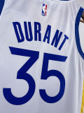 22-23 WARRIORS DURANT #35 White Top Quality Hot Pressing NBA Jersey (V领)
