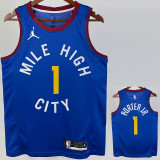20-21 Nuggets PORTER JR. #1 Blue Top Quality Hot Pressing NBA Jersey (Trapeze Edition) 飞人版