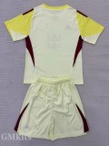 25-26 Inter Miami  Light Yellow GoalKeeper Kids Soccer Jersey