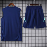 24-25 Flamengo Royal blue Tank top and shorts suit