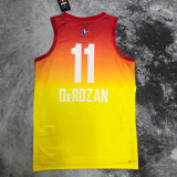 2023 ALL STAR DEROZAN #11 Yellow Top Quality Hot Pressing NBA Jersey (全明星)