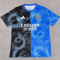 25-26 RMA Blue Black Special Edition Fans Training Shirts (龙纹)
