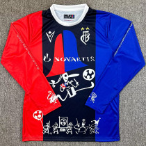 25-26 Basel FC Blue Red Special Edition Long Sleeve Soccer Jersey (长袖)
