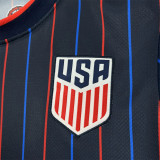 25-26 USA Away Fans Soccer Jersey 不带星