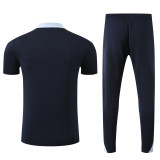 25-26 France Royal blue Polo Tracksuit