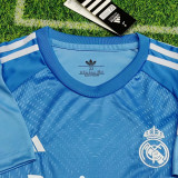 25-26 RMA Blue GoalKeeper Kids Soccer Jersey