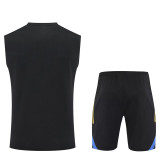 25-26 Man Utd Black Tank top and shorts suit